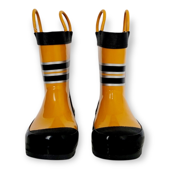 KAMIK Toddler Fireman Slip-On NWTs Yellow Little Kids Rain Boots - Picture 5 of 6